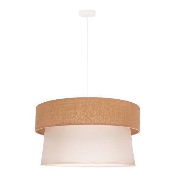 Duolla - Suspension filaire ETNIC 1xE27/40W/230V d. 45 cm crème/beige