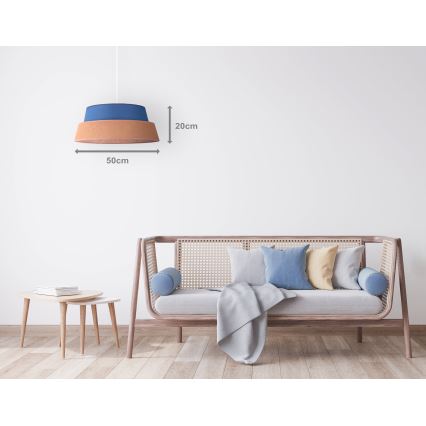 Duolla - Suspension filaire GALAXY 1xE27/40W/230V d. 50 cm bleu