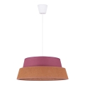 Duolla - Suspension filaire GALAXY 1xE27/40W/230V d. 50 cm rose
