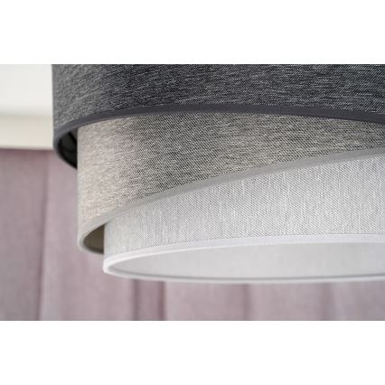 Duolla - Suspension filaire KOBO 1xE27/15W/230V d. 45 cm anthracite/gris/blanc