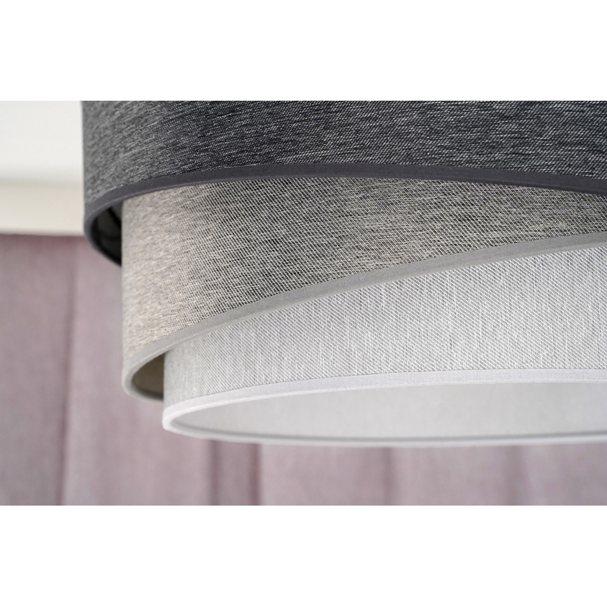 Duolla - Suspension filaire KOBO 1xE27/15W/230V d. 45 cm anthracite/gris/blanc