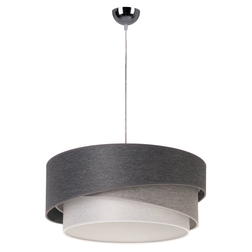 Duolla - Suspension filaire KOBO 1xE27/15W/230V d. 45 cm anthracite/gris/blanc