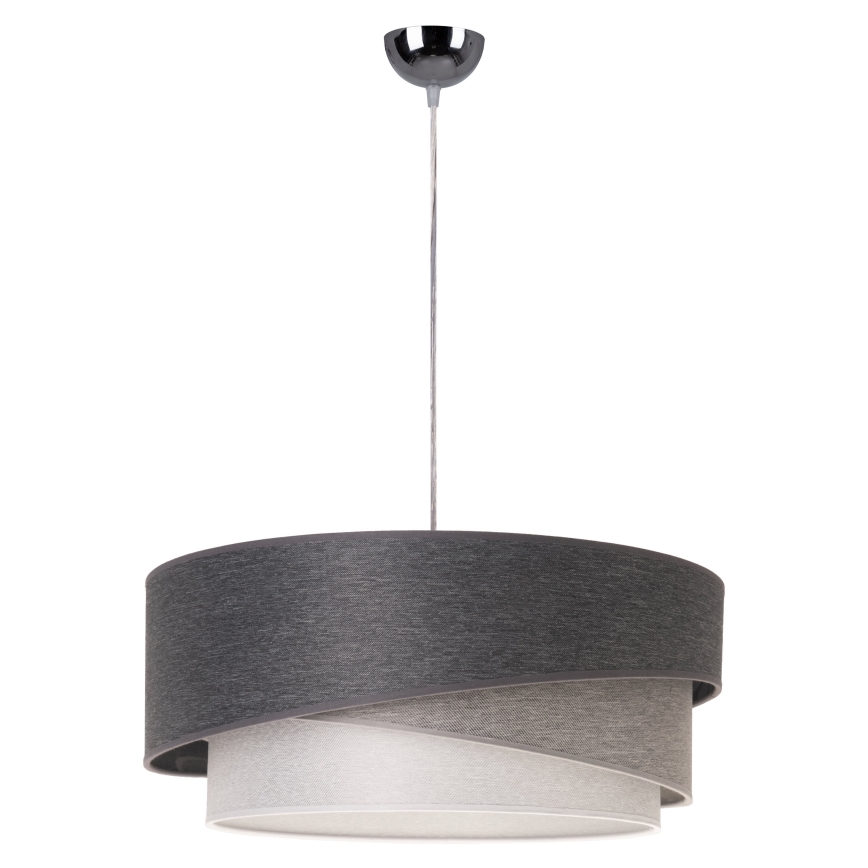 Duolla - Suspension filaire KOBO 1xE27/15W/230V d. 45 cm anthracite/gris/blanc