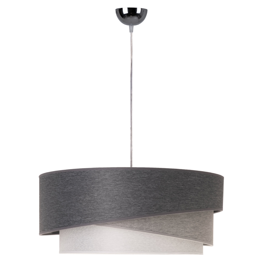 Duolla - Suspension filaire KOBO 1xE27/15W/230V d. 45 cm anthracite/gris/blanc