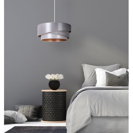 Duolla - Suspension filaire KOBO 1xE27/15W/230V d. 45 cm argent/doré