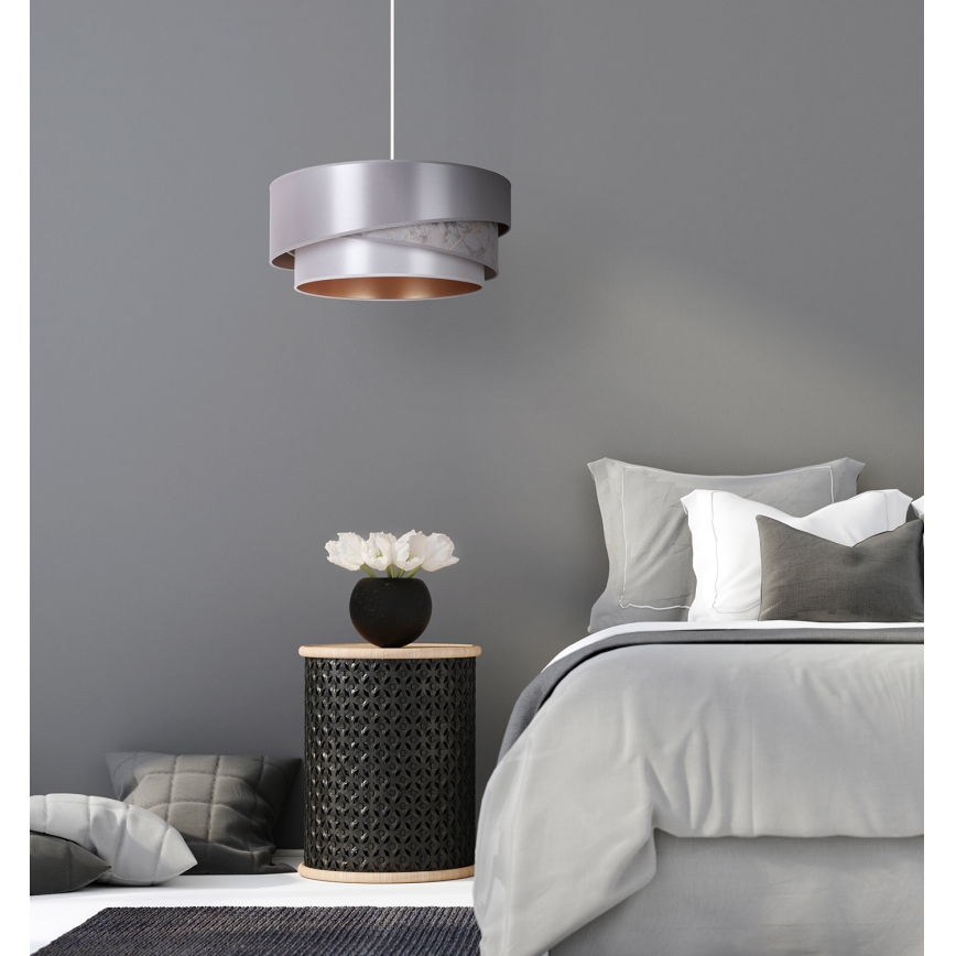 Duolla - Suspension filaire KOBO 1xE27/15W/230V d. 45 cm argent/doré