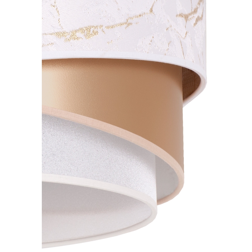 Duolla - Suspension filaire KOBO 1xE27/15W/230V d. 45 cm blanc/or rose
