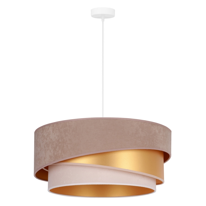 Duolla - Suspension filaire KOBO 1xE27/15W/230V d. 45 cm marron/doré/crème