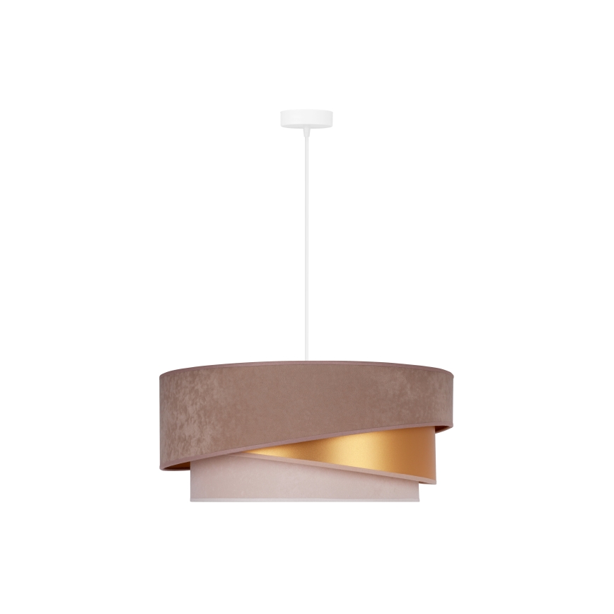 Duolla - Suspension filaire KOBO 1xE27/15W/230V d. 45 cm marron/doré/crème