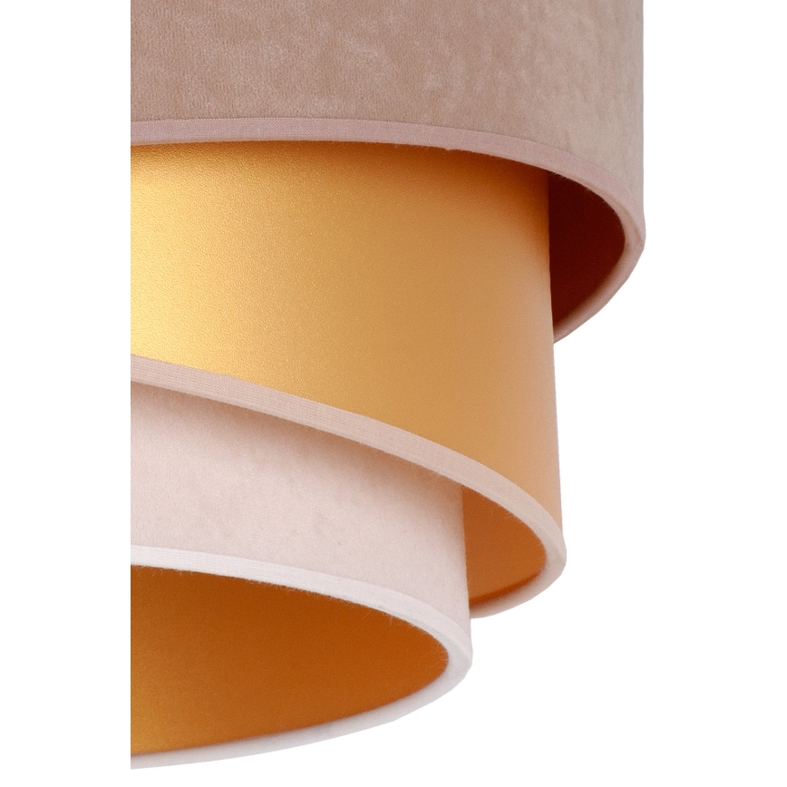 Duolla - Suspension filaire KOBO 1xE27/15W/230V d. 45 cm marron/doré/crème