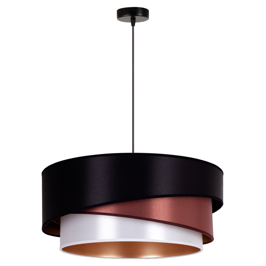 Duolla - Suspension filaire KOBO 1xE27/15W/230V d. 45 cm noir/bordeaux/argent