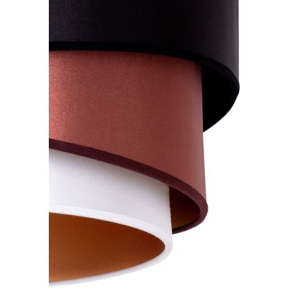Duolla - Suspension filaire KOBO 1xE27/15W/230V d. 45 cm noir/bordeaux/argent