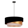Duolla - Suspension filaire KOBO 1xE27/15W/230V d. 45 cm noir/doré/crème