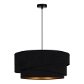 Duolla - Suspension filaire KOBO 1xE27/15W/230V d. 45 cm noir/doré