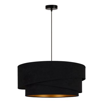 Duolla - Suspension filaire KOBO 1xE27/15W/230V d. 45 cm noir/doré
