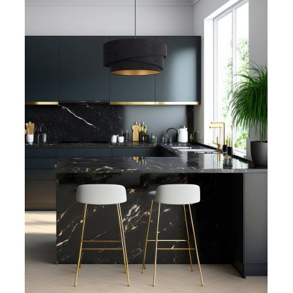 Duolla - Suspension filaire KOBO 1xE27/15W/230V d. 45 cm noir/doré