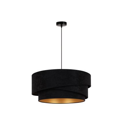 Duolla - Suspension filaire KOBO 1xE27/15W/230V d. 45 cm noir/doré