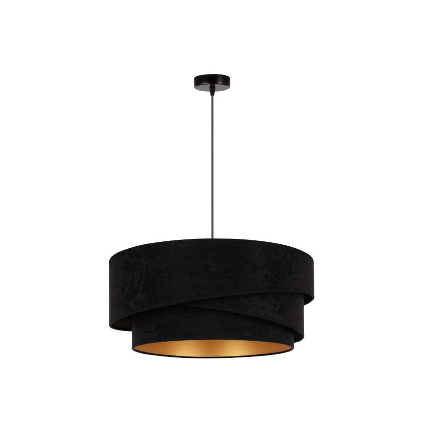 Duolla - Suspension filaire KOBO 1xE27/15W/230V d. 45 cm noir/doré
