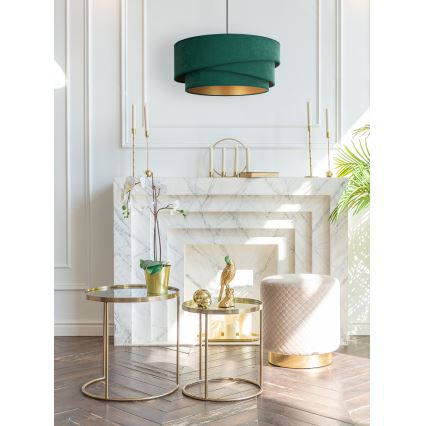Duolla - Suspension filaire KOBO 1xE27/15W/230V d. 45 cm vert/doré