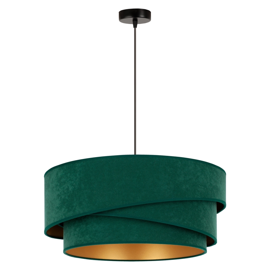 Duolla - Suspension filaire KOBO 1xE27/15W/230V d. 45 cm vert/doré