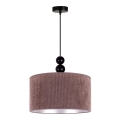 Duolla - Suspension filaire LYON 1xE27/15W/230V d. 40 cm marron