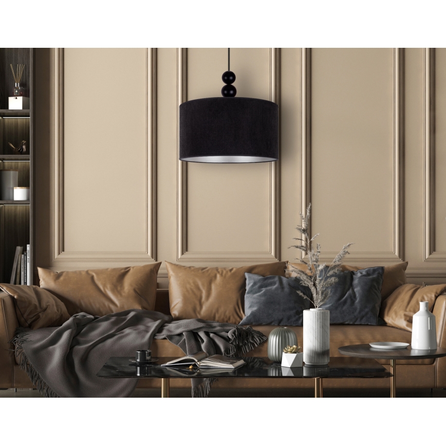 Duolla - Suspension filaire LYON 1xE27/15W/230V d. 40 cm noir