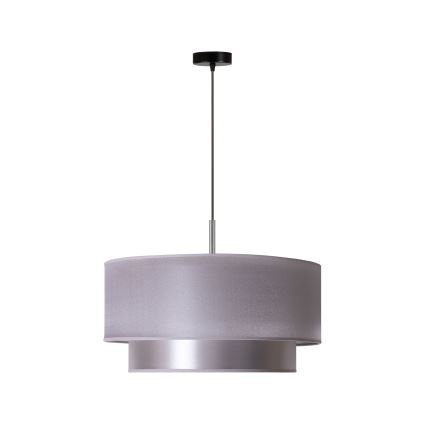 Duolla - Suspension filaire NANTES 1xE27/15W/230V diam. 45 cm argent