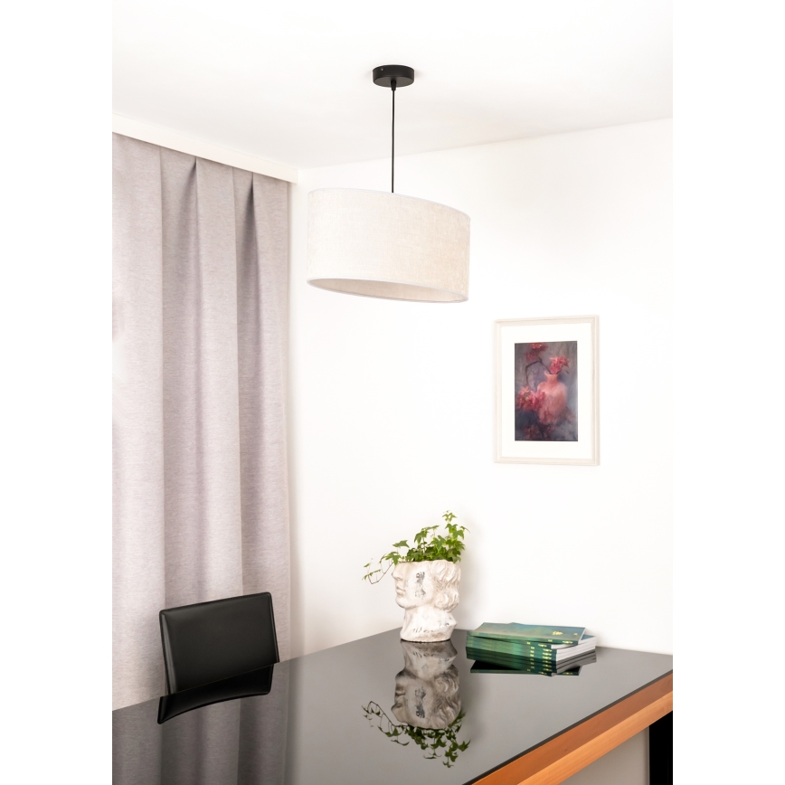 Duolla - Suspension filaire OVAL 1xE27/15W/230V gris