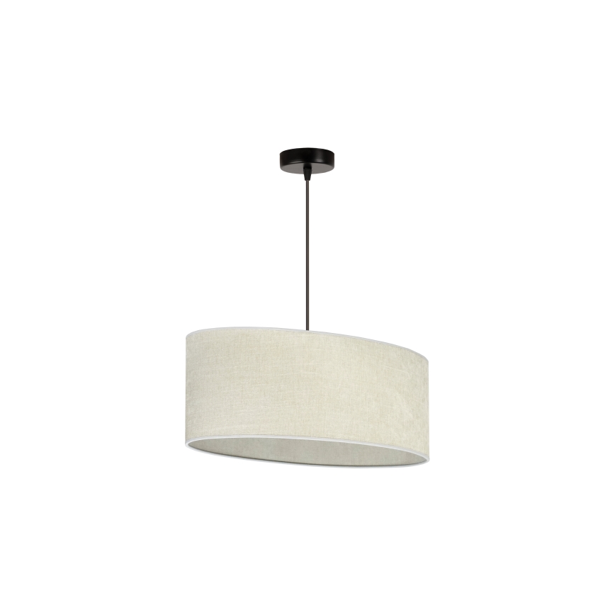 Duolla - Suspension filaire OVAL 1xE27/15W/230V gris