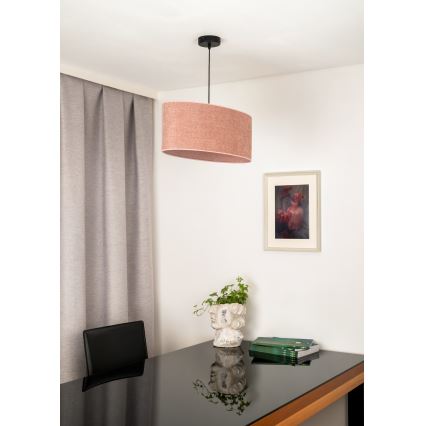 Duolla - Suspension filaire OVAL 1xE27/15W/230V rose