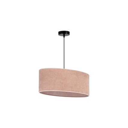 Duolla - Suspension filaire OVAL 1xE27/15W/230V rose