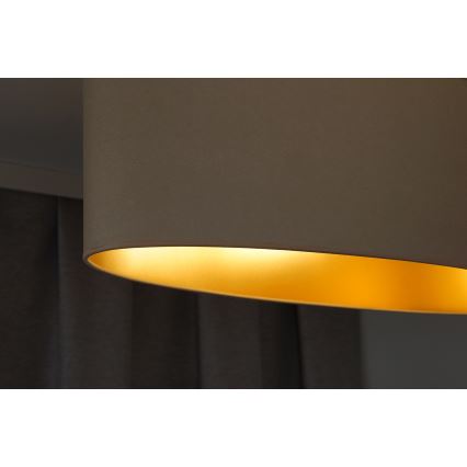 Duolla - Suspension filaire OVAL VEGAN 1xE27/15W/230V crème