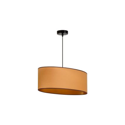 Duolla - Suspension filaire OVAL VEGAN 1xE27/15W/230V marron