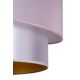 Duolla - Suspension filaire PARIS 1xE27/15W/230V diam. 40 cm rose/argent/cuivre