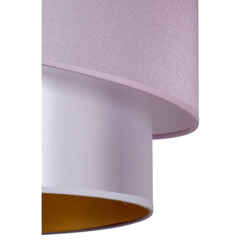 Duolla - Suspension filaire PARIS 1xE27/15W/230V diam. 40 cm rose/argent/cuivre