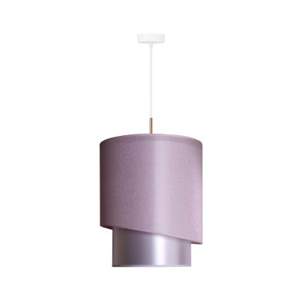 Duolla - Suspension filaire PARIS 1xE27/15W/230V diam. 40 cm rose/argent/cuivre