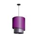 Duolla - Suspension filaire PARIS 1xE27/15W/230V diam. 40 cm violet/argent