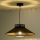 Duolla - Suspension filaire RIO RATTAN 1xE27/15W/230V d. 45 cm noir/doré