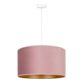 Duolla - Suspension filaire ROLLER 1xE27/15W/230V d. 40 cm rose/doré