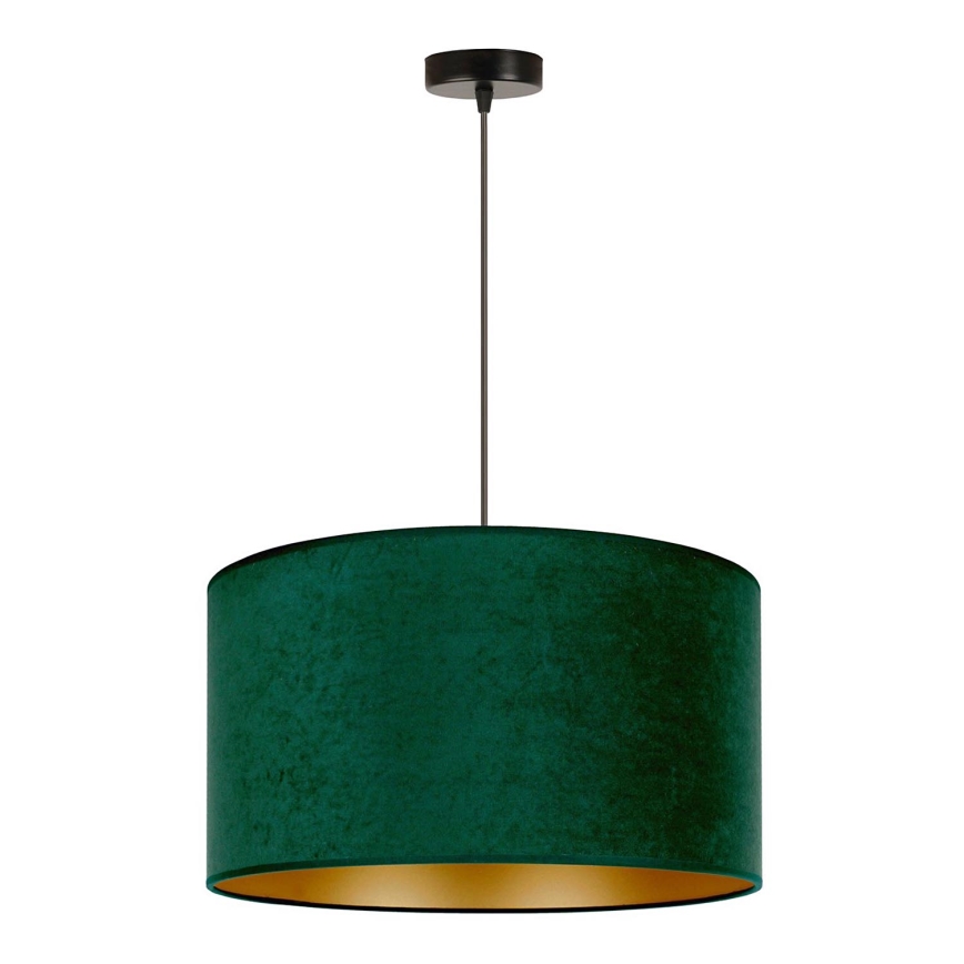 Duolla - Suspension filaire ROLLER 1xE27/15W/230V d. 40 cm vert foncé/doré