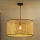 Duolla - Suspension filaire ROLLER 1xE27/15W/230V d. 45 cm rotin/noir