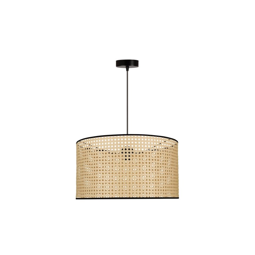 Duolla - Suspension filaire ROLLER 1xE27/15W/230V d. 45 cm rotin/noir