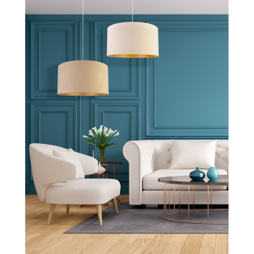 Duolla - Suspension filaire ROLLER 1xE27/40W/230V d. 40 cm crème