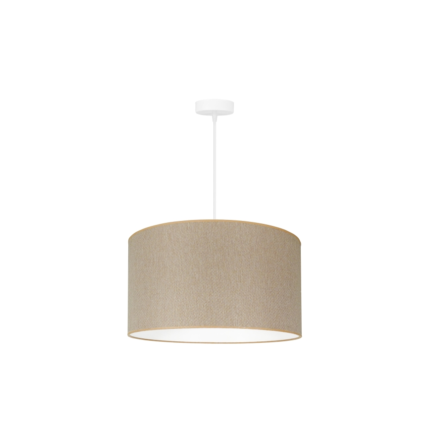 Duolla - Suspension filaire ROLLER ECO RECYCLING 1xE27/15W/230V d. 45 cm crème