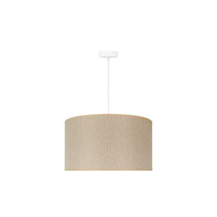 Duolla - Suspension filaire ROLLER ECO RECYCLING 1xE27/15W/230V d. 45 cm crème