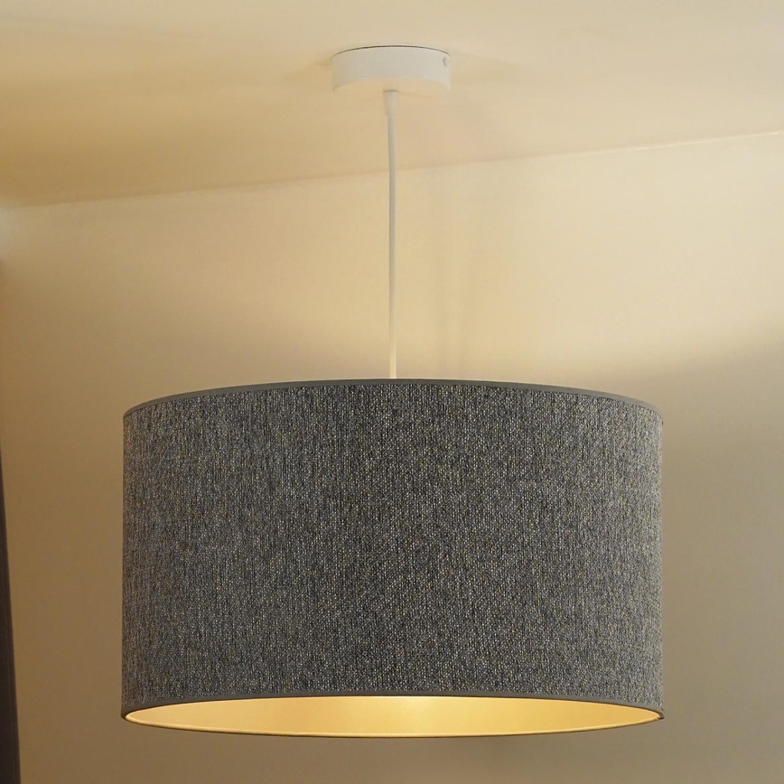 Duolla - Suspension filaire ROLLER ECO RECYCLING 1xE27/15W/230V d. 45 cm gris