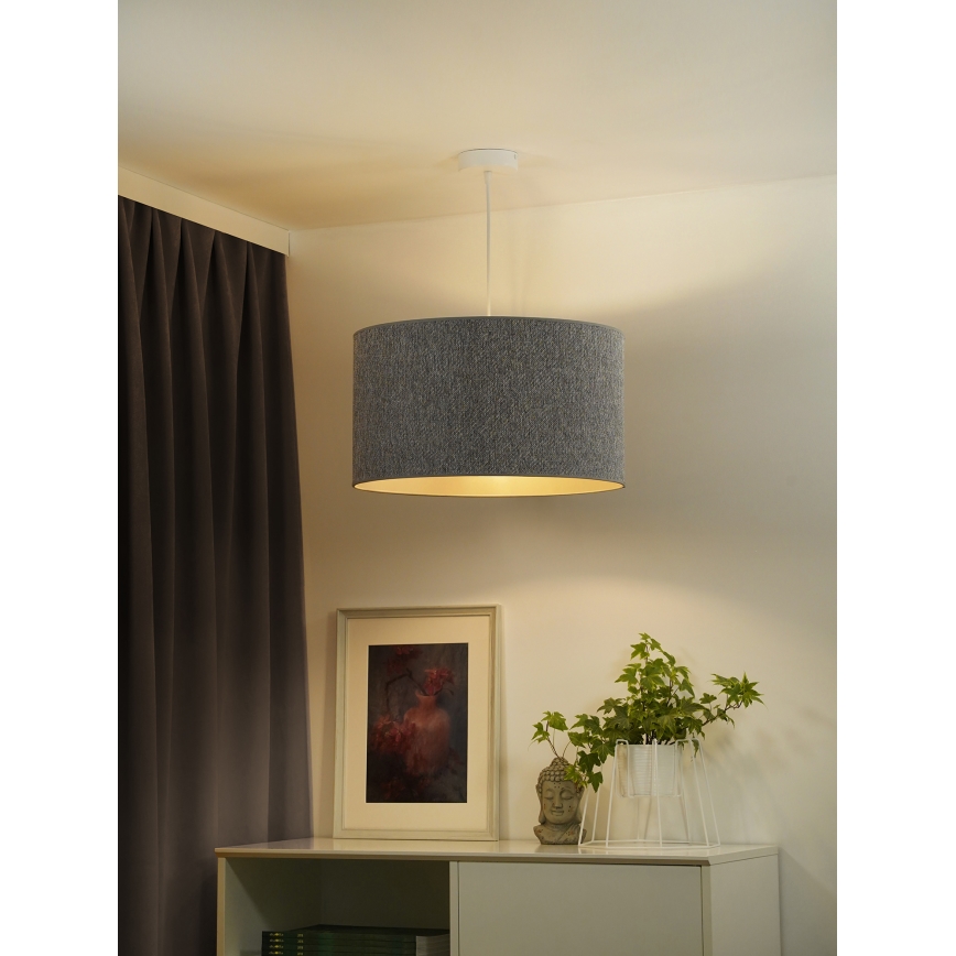 Duolla - Suspension filaire ROLLER ECO RECYCLING 1xE27/15W/230V d. 45 cm gris