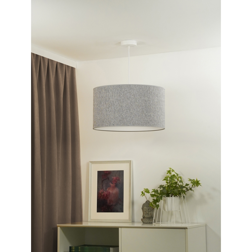 Duolla - Suspension filaire ROLLER ECO RECYCLING 1xE27/15W/230V d. 45 cm gris