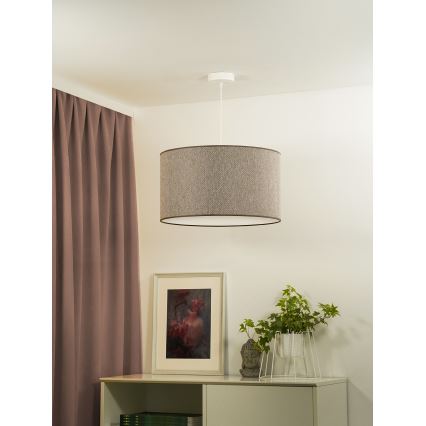 Duolla - Suspension filaire ROLLER ECO RECYCLING 1xE27/15W/230V d. 45 cm marron