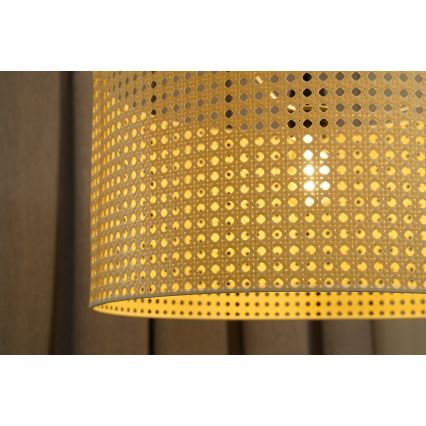 Duolla - Suspension filaire ROLLER RATTAN 1xE27/15W/230V d. 45 cm beige